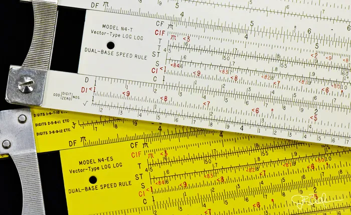 Pickett N4-T VectorLog slide rule