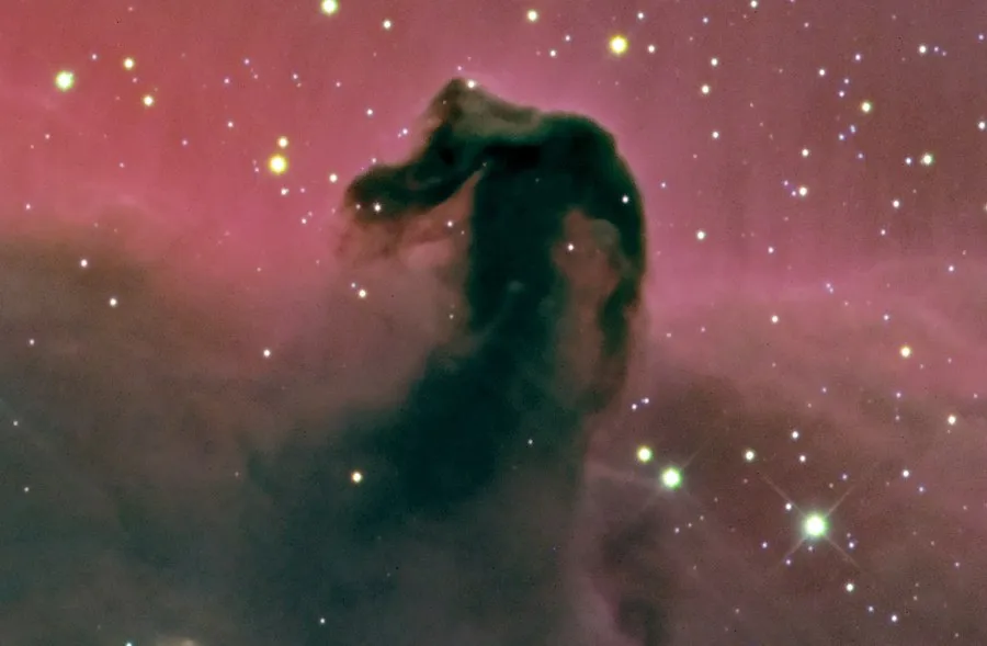 Detail crop of the Horsehead Nebula at close to the full resolution of the camera