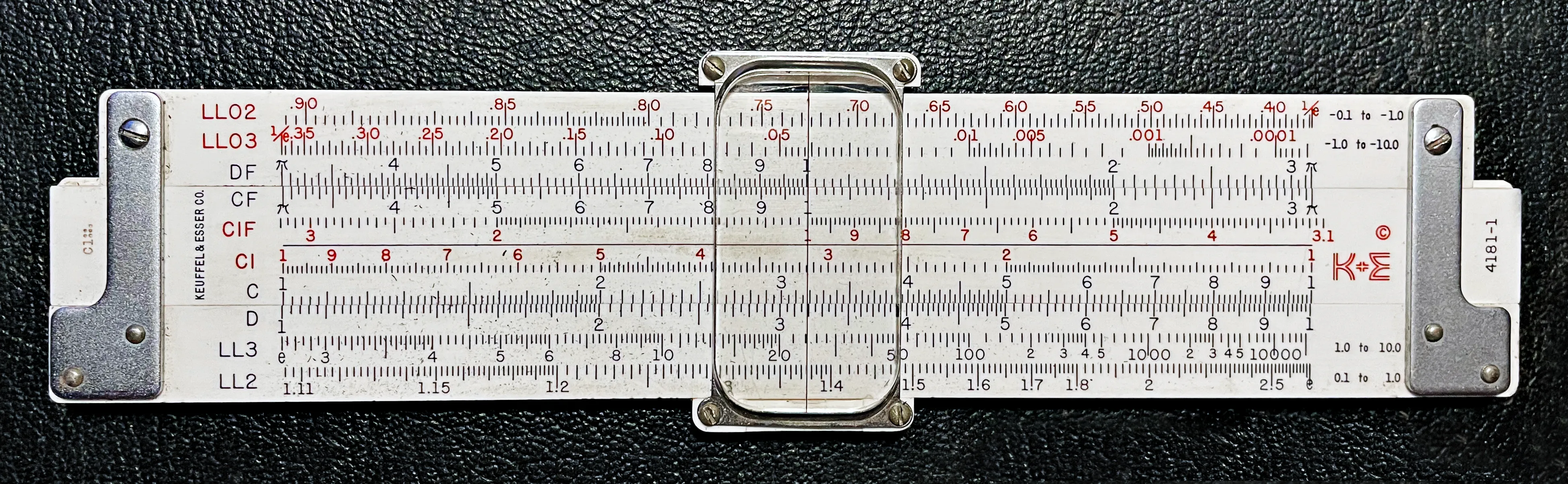 The Model 4181-1 Pocket Log Log Deci-Trig, front side