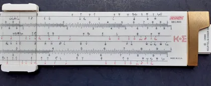 The K&E 68-1400 Analon slide rule