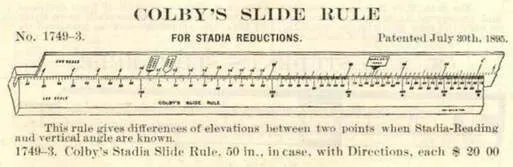 The 1897 catalog illustration of the Model 1749-3 Colby's Stadia