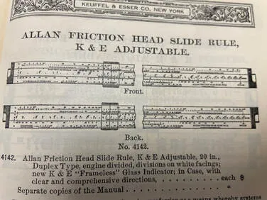 A 1921 K&E catalog illustration of the Model 4142 Allan Friction Head Duplex