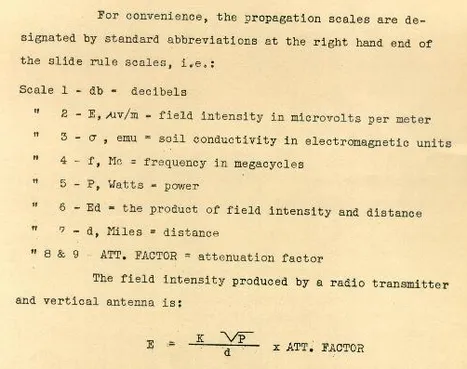 The back-side numbered scales of the Model 4138 Morrison Radio Engineering rule