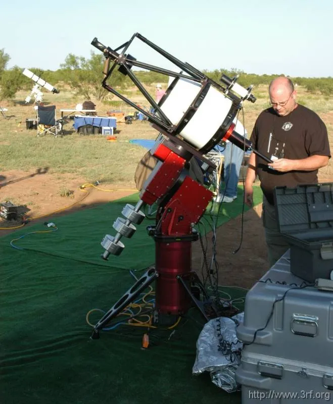 Collimating a 12.5" RCOS RC telescope at the 2005 Eldorado Star Party