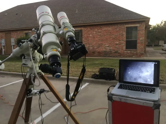 The Trunk or Treat outreach setup in use at the actual event