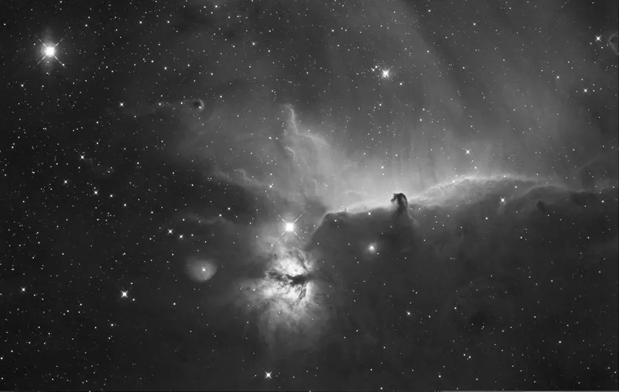 The Horsehead Nebula region in Hydrogen-Alpha light