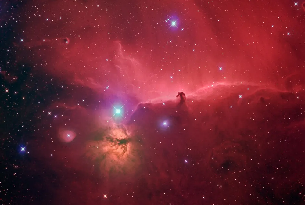 Horsehead and Flame Nebula Region
