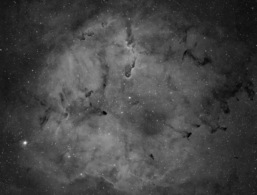 Hydrogen-Alpha luminance data of IC 1396