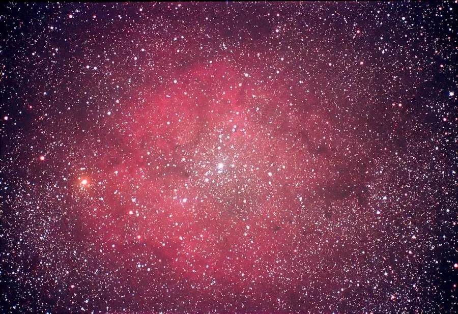 An even earlier film exposure of IC 1396, May 2003