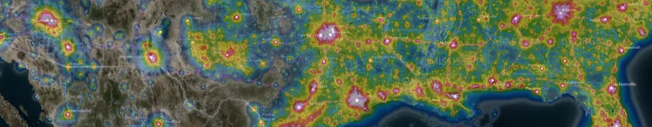 A dark-sky map