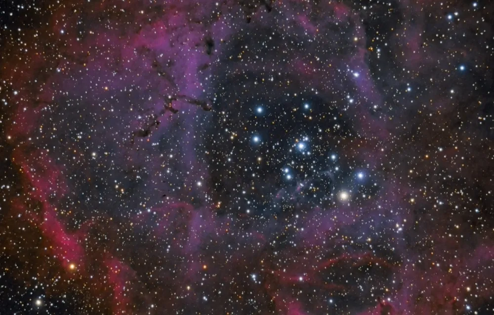 NGC 2244 - The Rosette Nebula (6" Refractor Shoot-out)