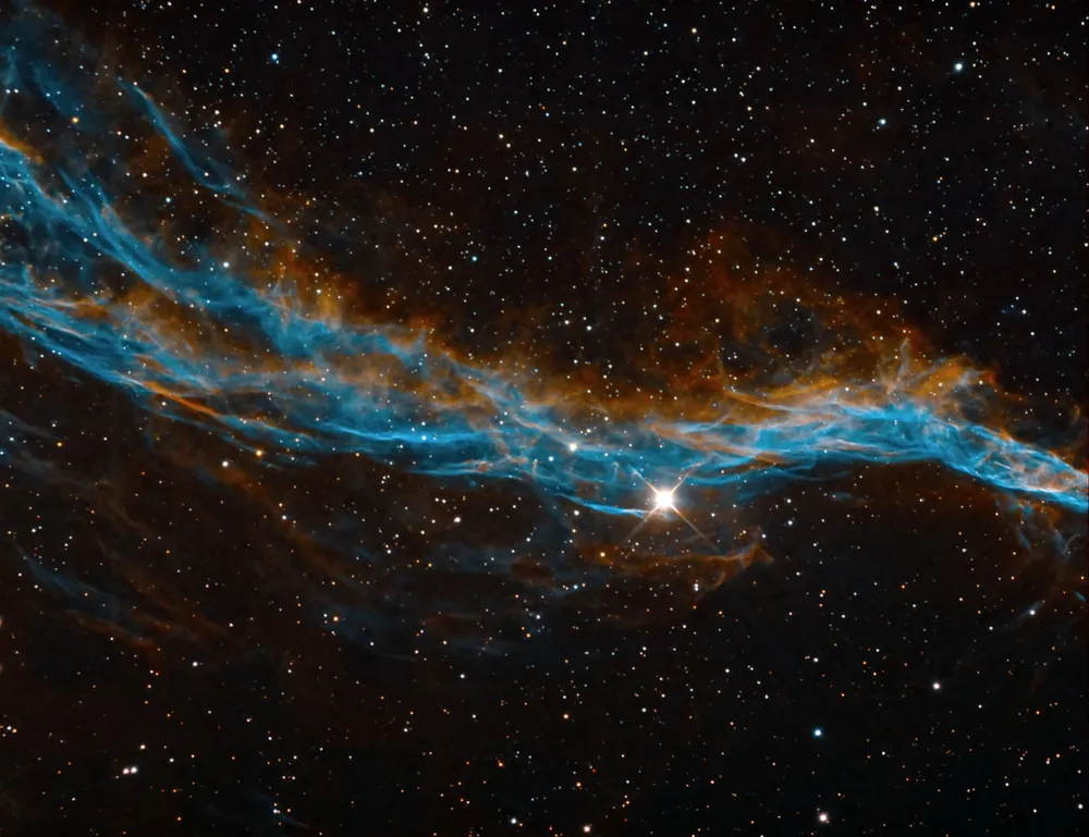 NGC 6960 - Witch's Broom in Bicolor