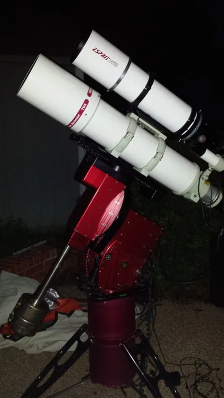 A Paramount ME with a 6" Takahashi TOA-150 and a 5" Sky-Watcher Esprit 120