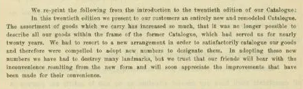 Preface page of the 1892 K&amp;E catalog, noting the twentieth edition