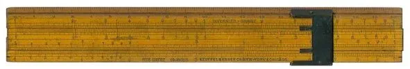 An 8“ Tavernier-Gravet slide rule bearing both Tavernier-Gravet and Keuffel &amp; Esser markings