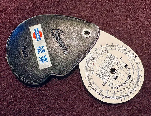 Concise No. 31 keychain circular rule for Nissan