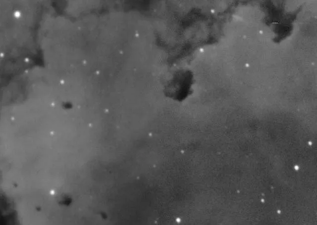 Signal-to-noise ratio comparison, Rosette Nebula mosaic