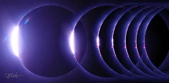 A sneak-peak image from the 2024 Total Solar Eclipse