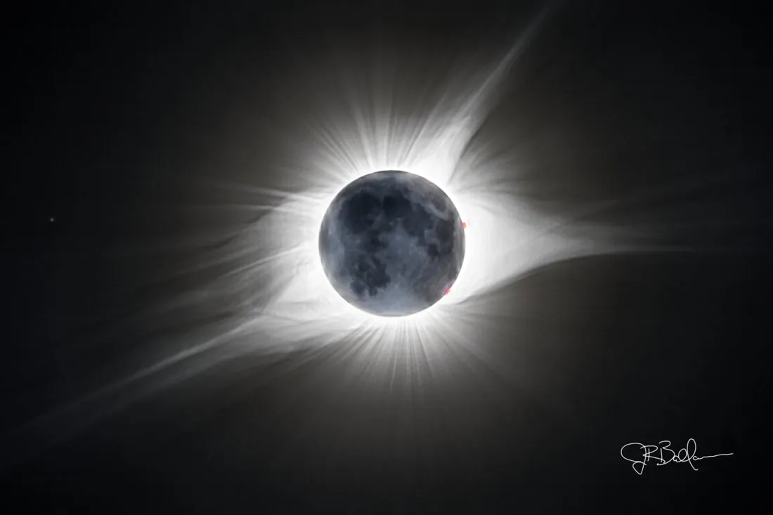 Total solar eclipse corona