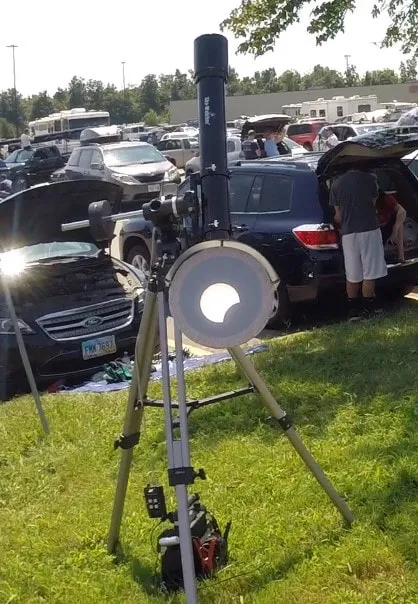 Telescope solar viewing screenshot