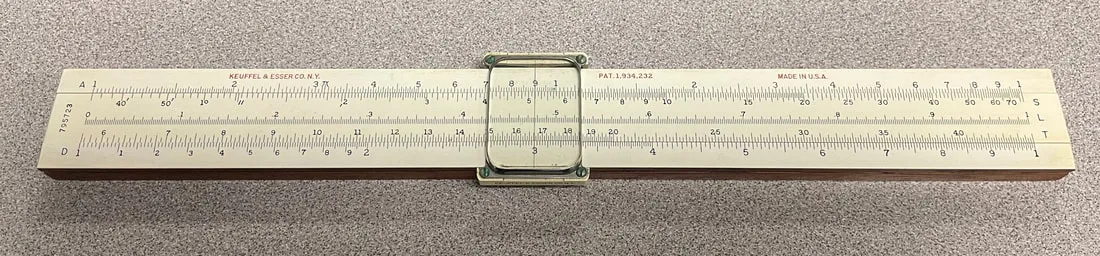 Slide rule classroom photo
