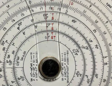 Slide rule classroom photo