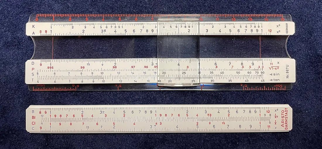 Slide rule classroom photo