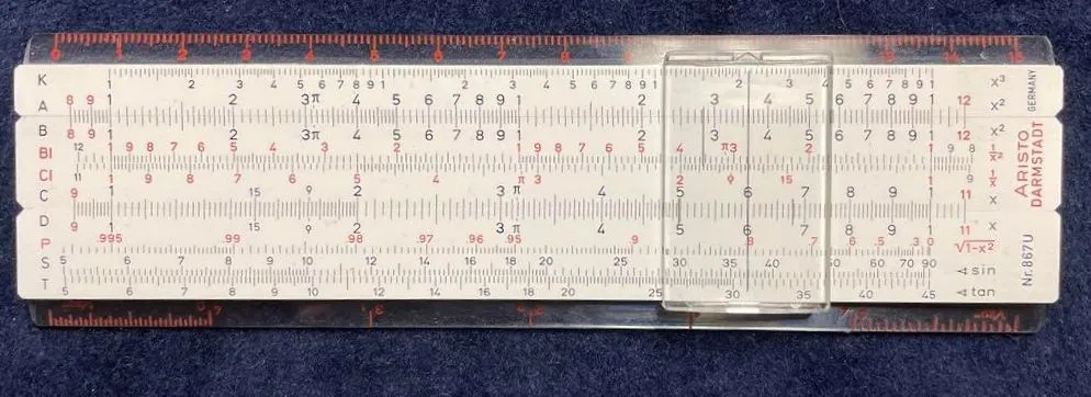 A slide rule's P scale, self-documented for Pythagorean relationships