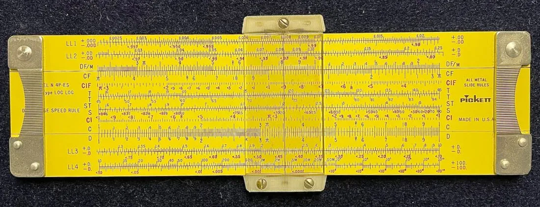 Slide rule classroom photo