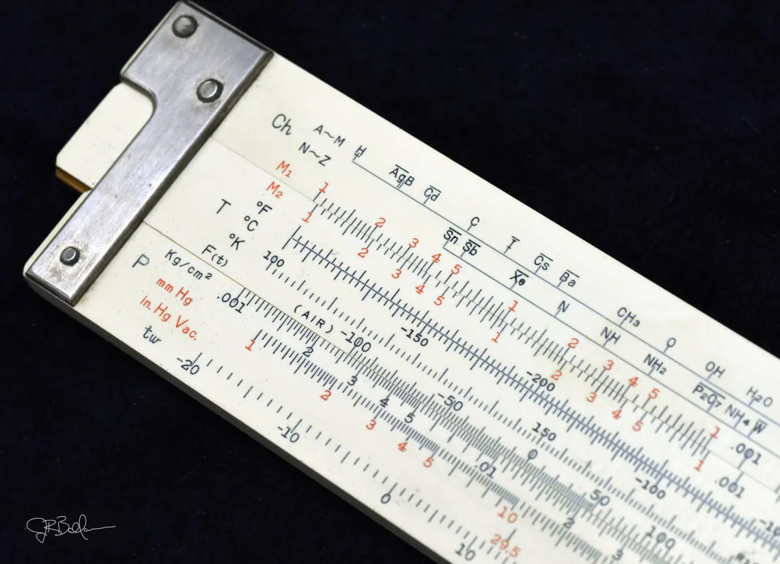 Slide rule classroom photo
