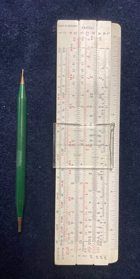 Slide rule classroom photo