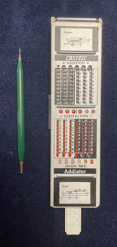 Slide rule classroom photo