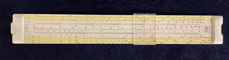 Slide rule classroom photo