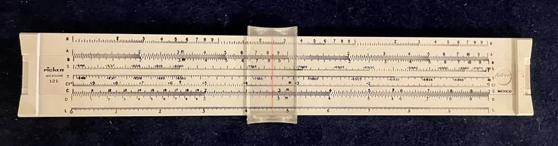 Slide rule classroom photo