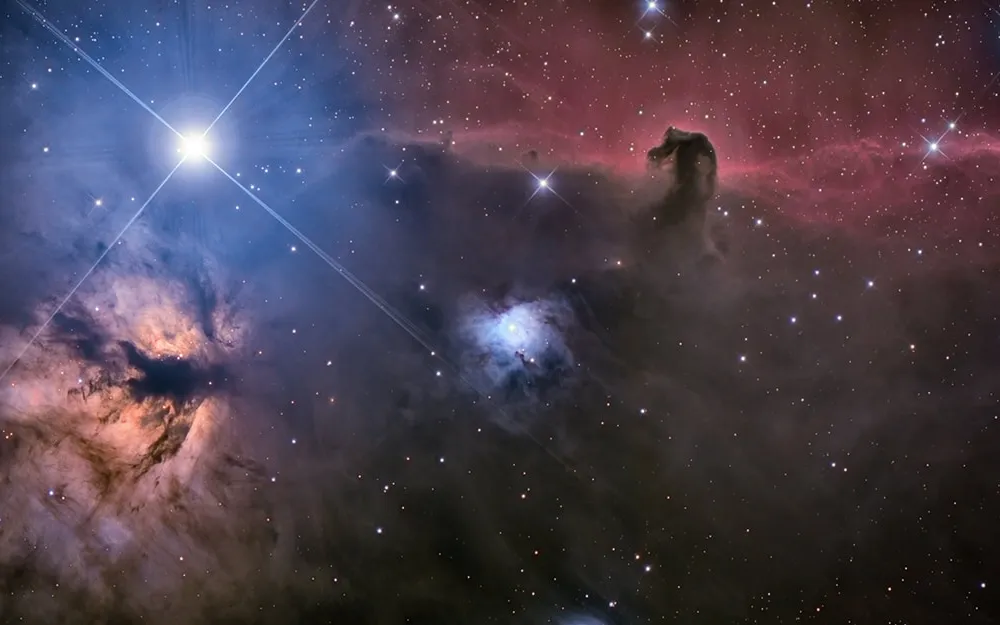The Flame and the Horsehead - A Multi-Scaled Approach