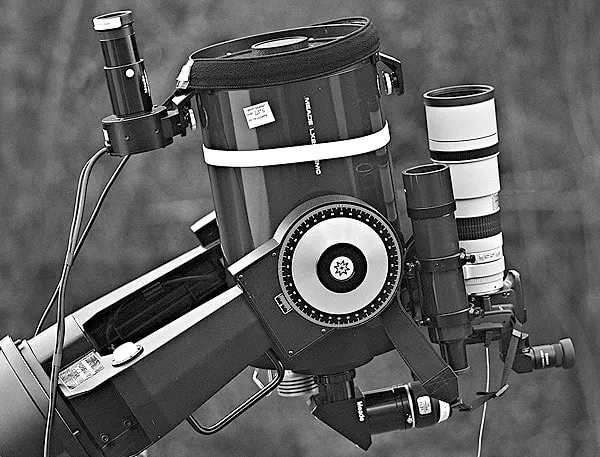 A piggyback camera setup