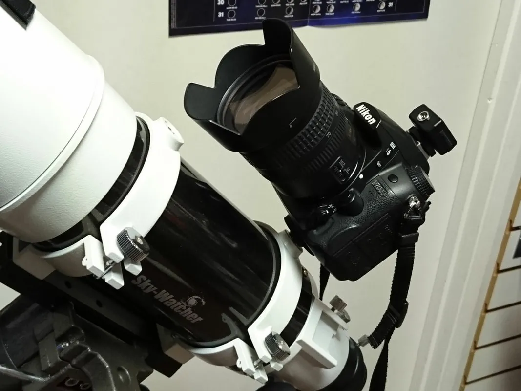 A piggyback mount configuration