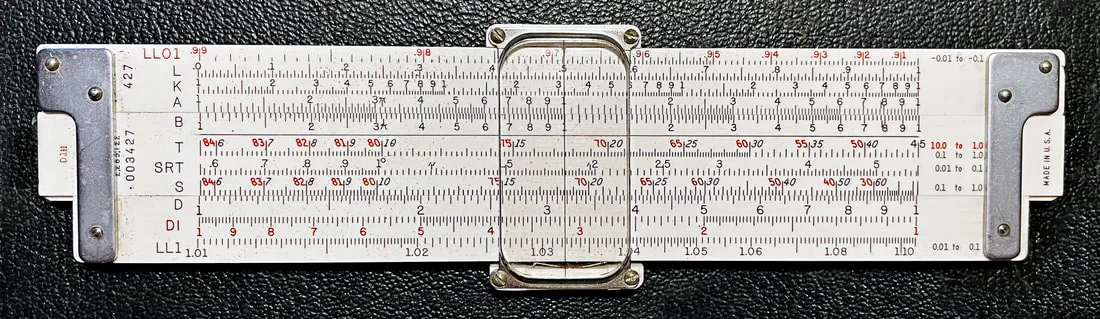 K&amp;E 4181-1 Pocket Log Log Decitrig, back