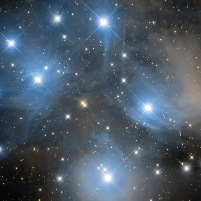 Pleiades (M45) Mosaic - Four Frames of the Seven Sisters