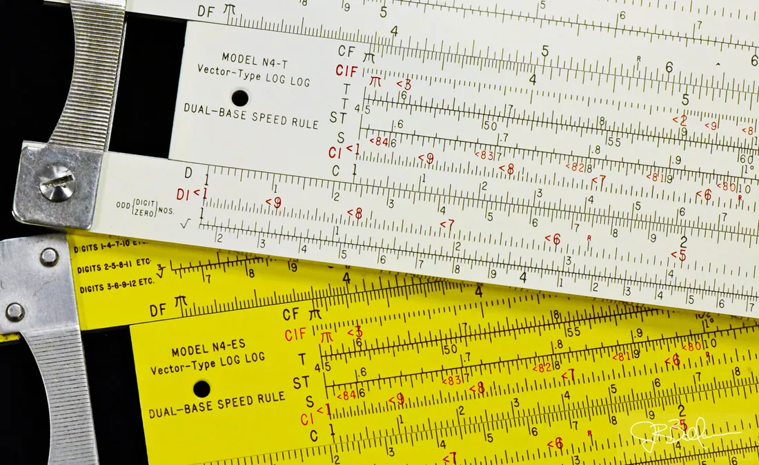 A Pickett N4-T slide rule