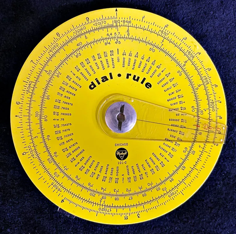 Pickett Model 101-C Dial-Rule, back