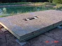 Floor decked with OSB