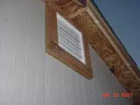Attic fan and roofing