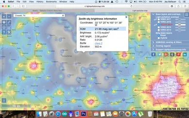 My favorite dark sky site near Crowell, Texas