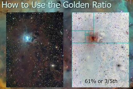 The golden ratio applied to composition
